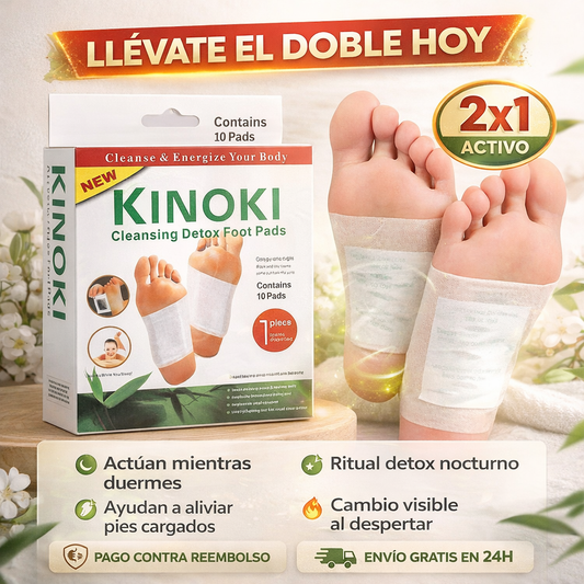 Parches Detox para Pies Kinoki (OFERTA 2X1 ACTIVA)