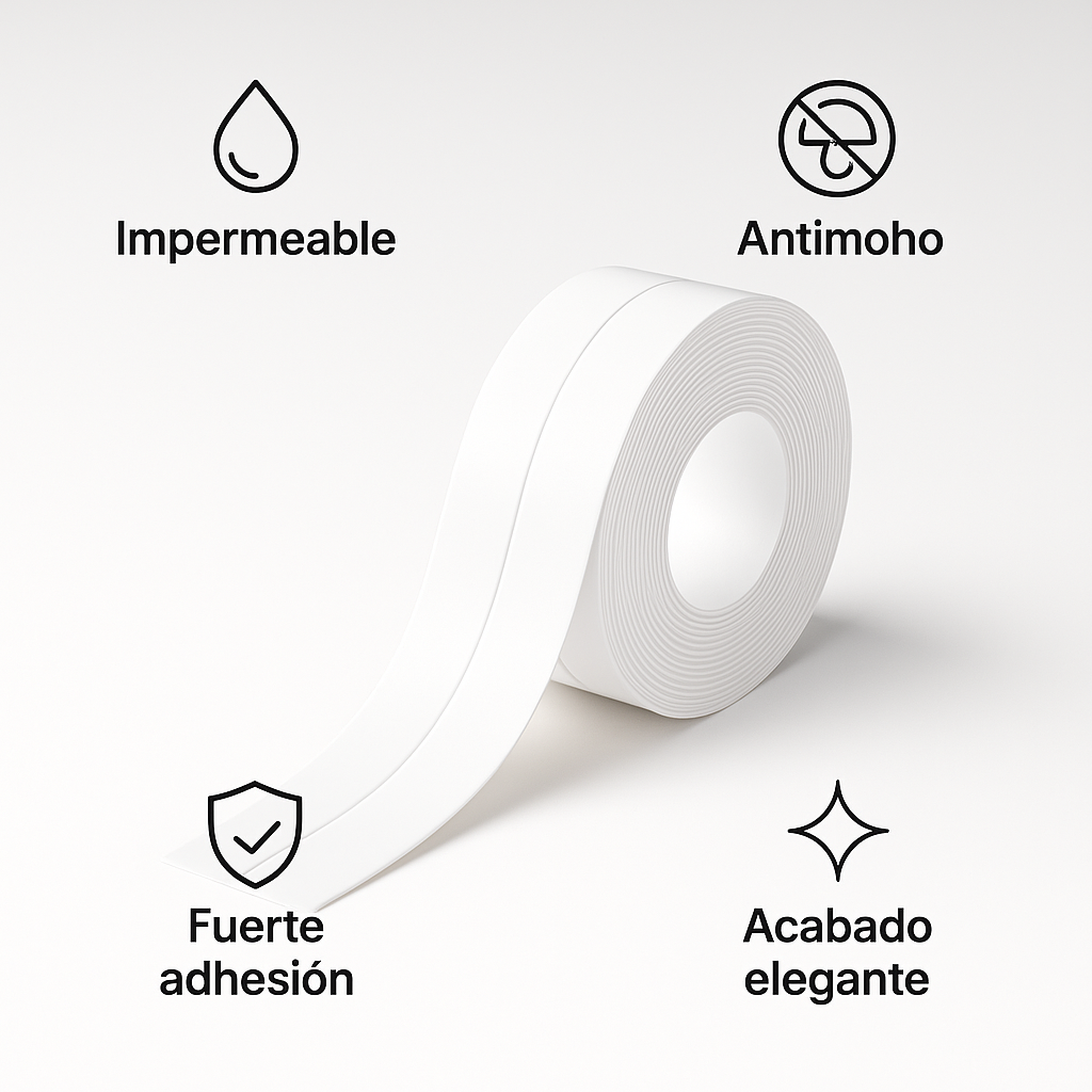 Cinta Impermeable Antimoho SellaClean™ 3.8cm x 3M