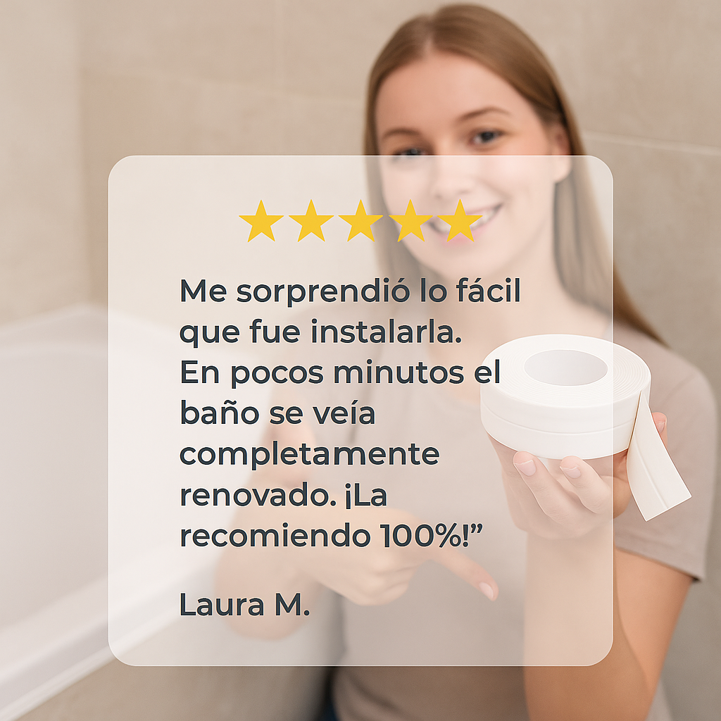 Cinta Impermeable Antimoho SellaClean™ 3.8cm x 3M