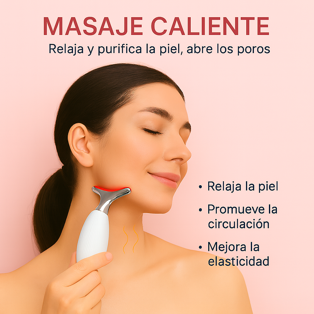 Masajeador Facial Antiarrugas SkinLift® + Mascarilla de Arcilla y Té Verde (REGALO)