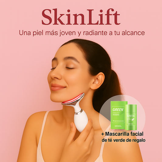 Masajeador Facial Antiarrugas SkinLift® + Mascarilla de Arcilla y Té Verde (REGALO)