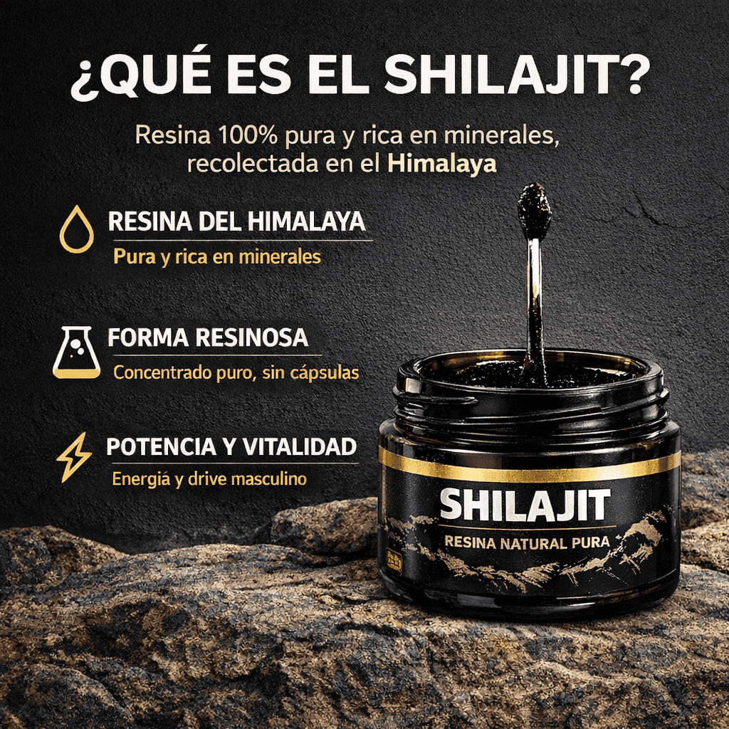 Resina SHILAJIT™ – Energía, Libido y Vitalidad Sin Químicos (100g)