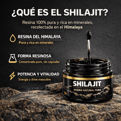 Resina SHILAJIT™ – Energía, Libido y Vitalidad Sin Químicos (100g)