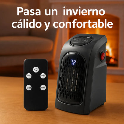 Calefactor Eléctrico Portátil 400W  Handy Heater + Control Remoto