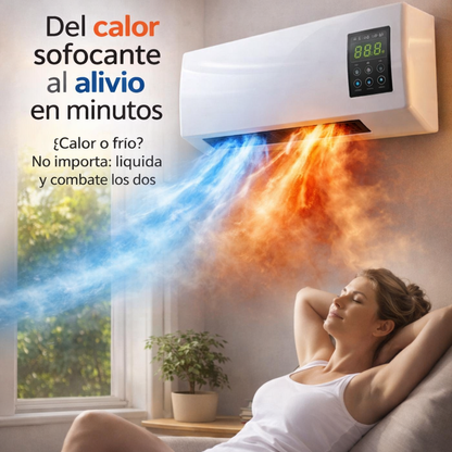 Aire Acondicionado Portátil 2 en 1 Calor y Frio - Bajo consumo y Máxima Potencia