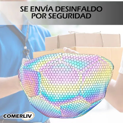 Balón de fútbol holográfico luminoso
