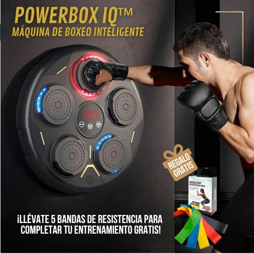 PowerBox IQ™ Maquina de Boxeo Inteligente + 5 Bandas de Resistencia GRÁTIS