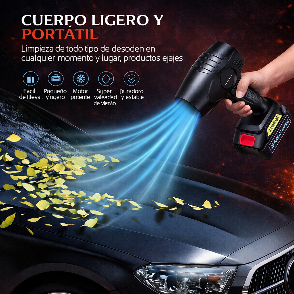 Soplador de Aire Portátil TurboAir™ (+ BATERÍA EXTRA GRATIS)