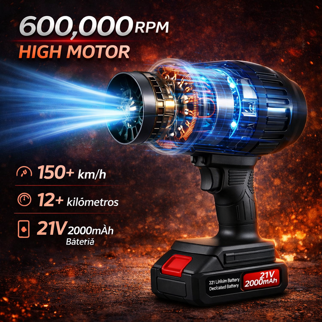 Soplador de Aire Portátil TurboAir™ (+ BATERÍA EXTRA GRATIS)