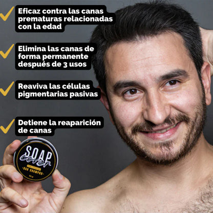 JABÓN ELIMINADOR DE CANAS NATURAL COVERSOAP™