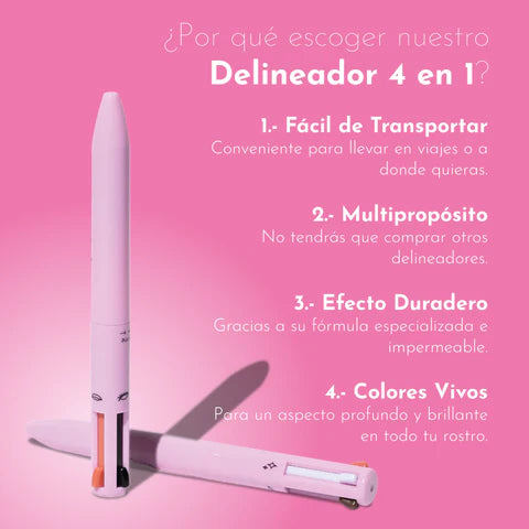 MakeUpPen® 4 en 1 | Cejas, Ojos, Labios y iluminador + SERUM ANTI-MACHAS (REGALO)