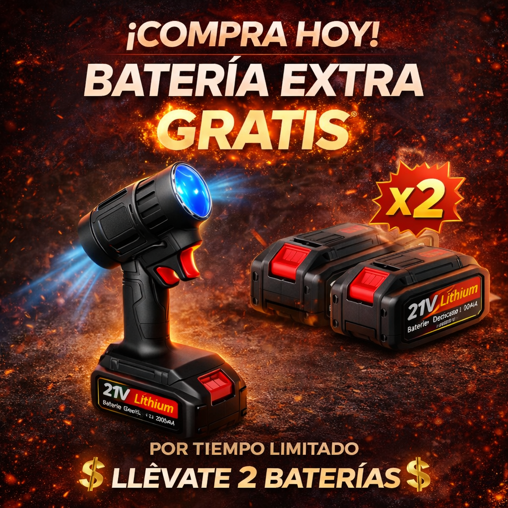 Soplador de Aire Portátil TurboAir™ (+ BATERÍA EXTRA GRATIS)