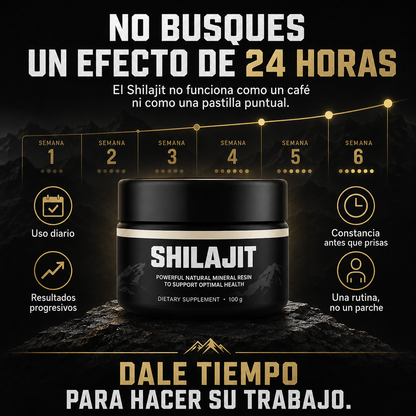 Shilajit® Puro en Resina Original - Energía, Foco y Vitalidad Masculina (100g)