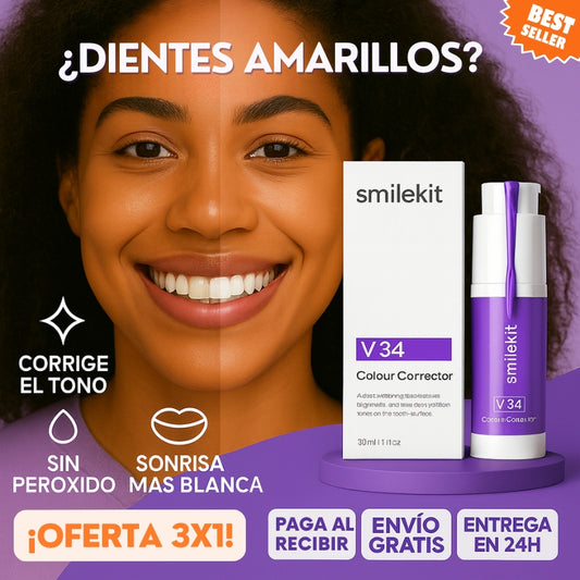 Blanqueador Dental SmileKit™ V34 (COMPRA 1, LLEVA 3)