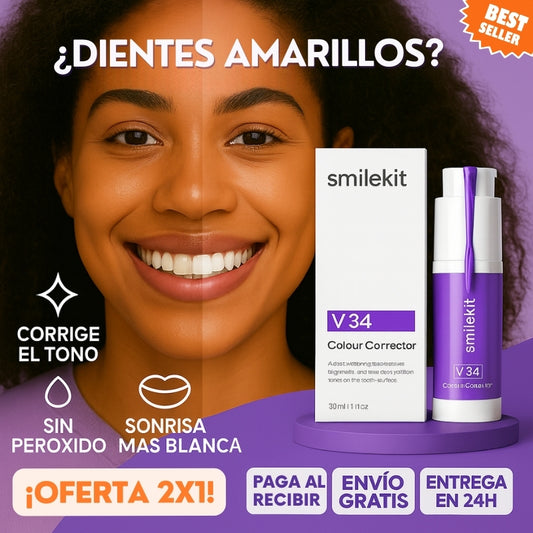 Serum Blanqueador Dental SmileKit™ V34 (COMPRA 1, LLEVA 2)