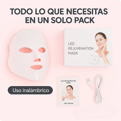 DermaLux® LED 7 en 1 | Rejuvenecimiento, Antiacné y Luminosidad Profesional en Casa