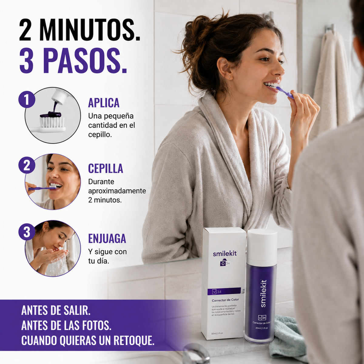 Serum Blanqueador Dental SmileKit™ V34