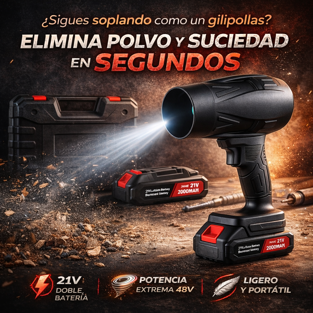 Soplador de Aire Portátil TurboAir™ (+ BATERÍA EXTRA GRATIS)