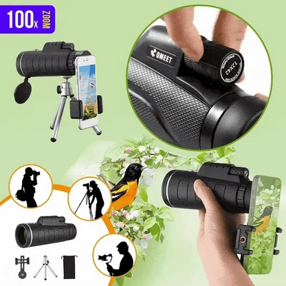 Telescopio Monocular UltraZoom™ + Soporte para Movil