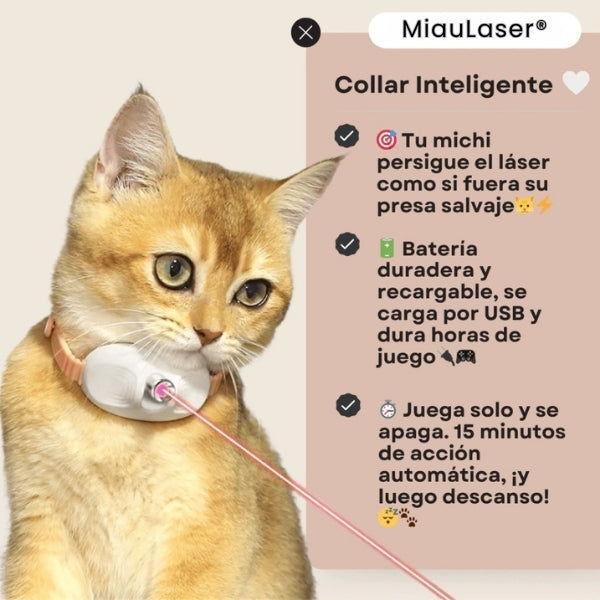 Collar-Juguete Láser para Gatos MiauLáser®