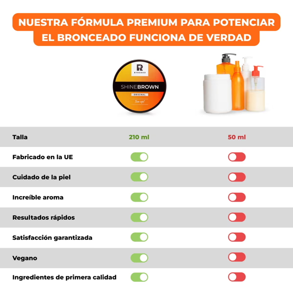 Crema Bronceadora ShineBrown™ 210ml