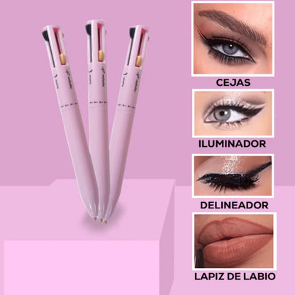 MakeUpPen® 4 en 1 | Cejas, Ojos, Labios y iluminador + SERUM ANTI-MACHAS (REGALO)