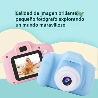 Mini cámara digital infantil para niñas y niños - Fotos 800W, Video HD 1080p