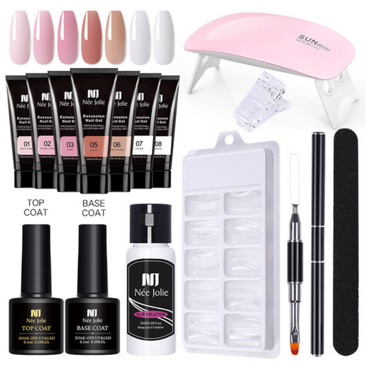 Kit Completo para Uñas de Polygel + Lámpara UV | GlamourGel™