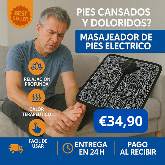 Masajeador de Pies Eléctrico ZenFeet™ | Relájate y Alivia el Estrés en Minutos