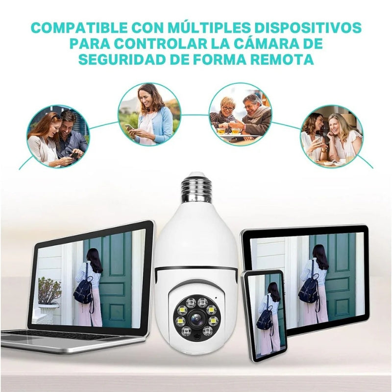 Cámara de Seguridad Inteligente SightBulb® (COMPRA 1, LLEVA 1 GRATIS)