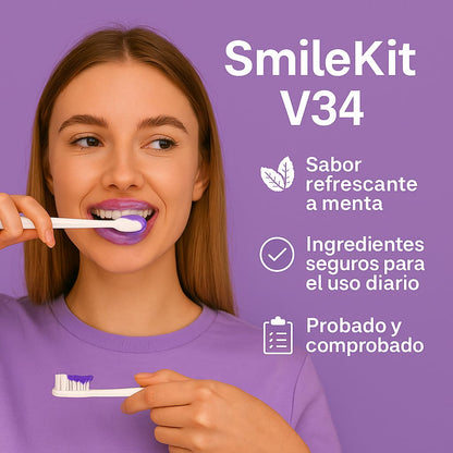 Pasta Blanqueadora Dental SmileKit™ V34 (HASTA 50% OFF)